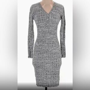 Willow & Wind | Long Sleeve Gray Knit Sweater Dress 🩶